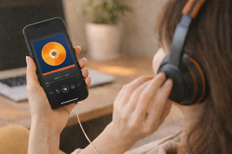 音声アプリで英語を聞く学習イメージ